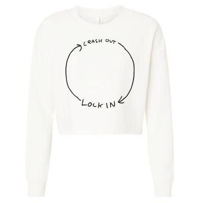 Lock In Crash Out Cropped Pullover Crew