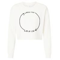 Lock In Crash Out Cropped Pullover Crew