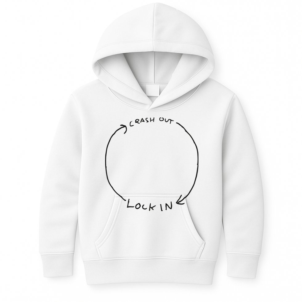 Lock In Crash Out Kids Hoodie