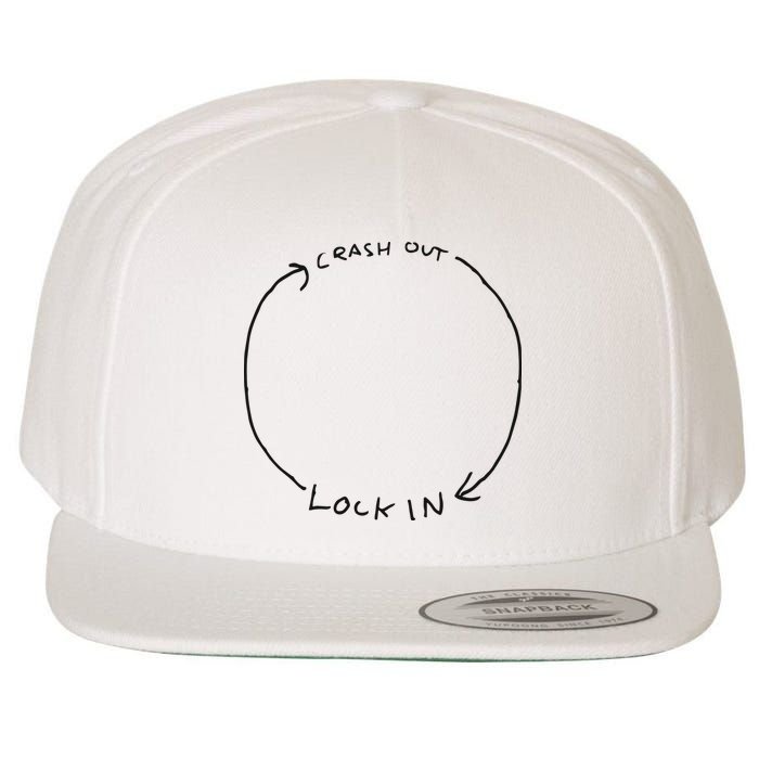 Lock In Crash Out Wool Snapback Cap