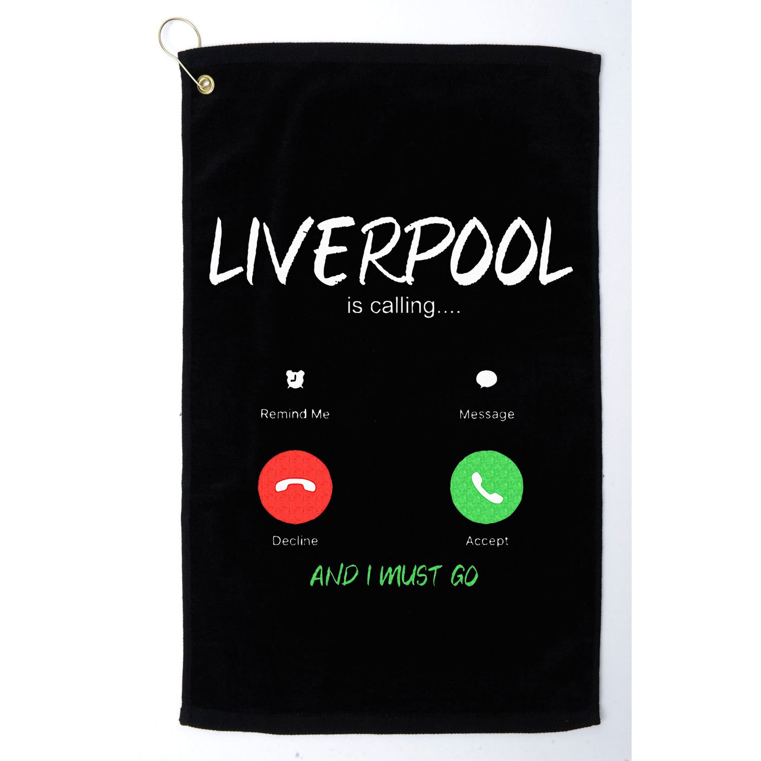 Liverpool Is Calling And I Must Go England Traveling  Golf Towel