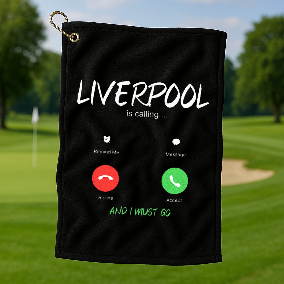 Liverpool Is Calling And I Must Go England Traveling  Golf Towel