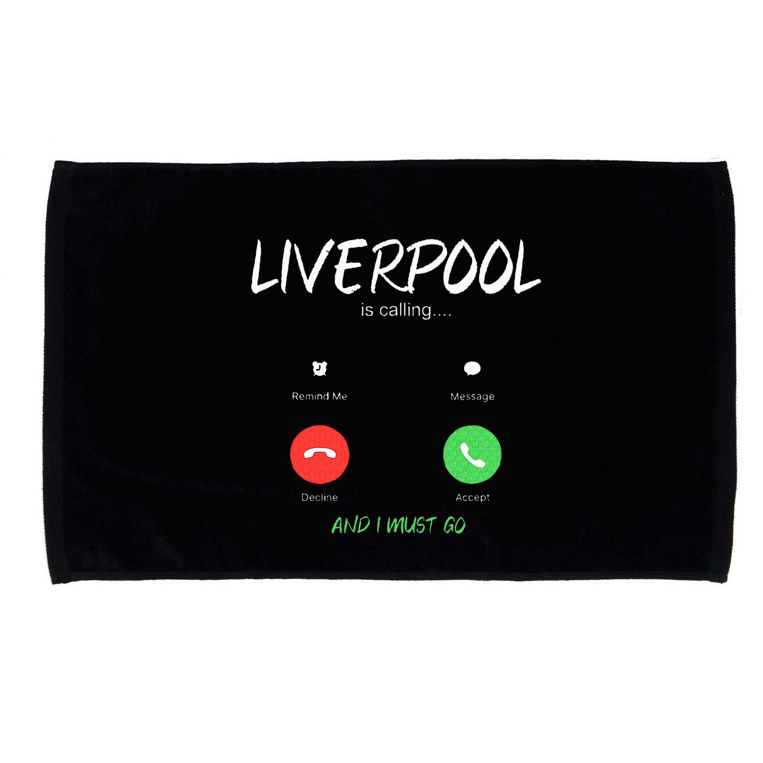 Liverpool Is Calling And I Must Go England Traveling  Microfiber Hand Towel