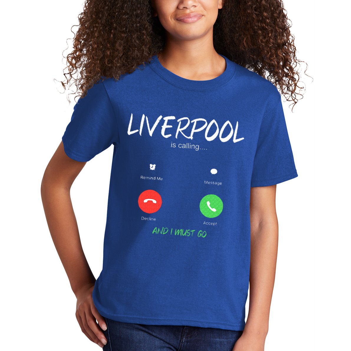 Liverpool Is Calling And I Must Go England Traveling  Kids T-Shirt