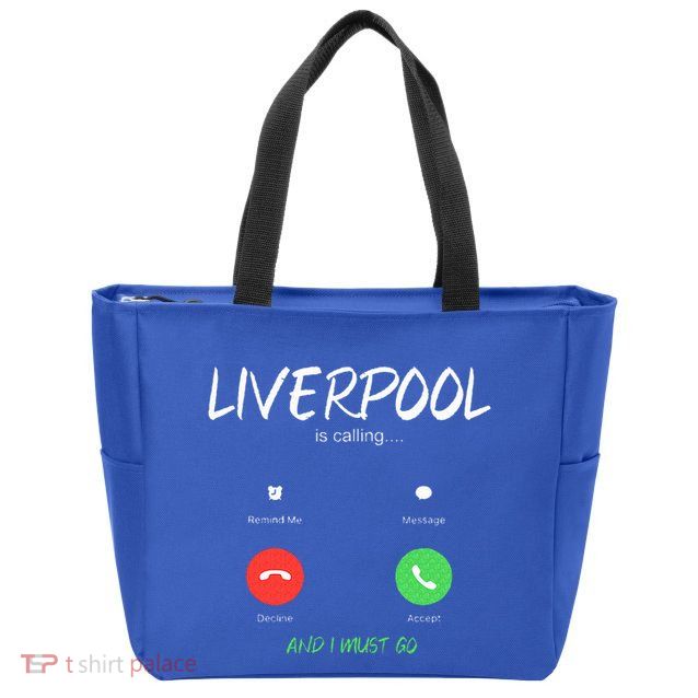 Liverpool Is Calling And I Must Go England Traveling  Zip Tote Bag