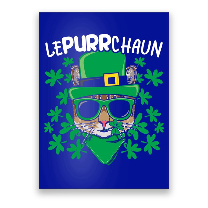 Lepurrchaun Irish Cat Lover Kitty Owner Saint Patricks Day Funny Gift Poster