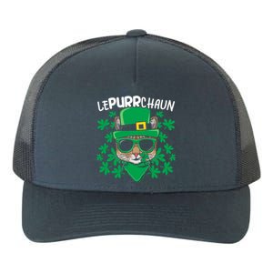 Lepurrchaun Irish Cat Lover Kitty Owner Saint Patricks Day Funny Gift Yupoong Adult 5-Panel Trucker Hat