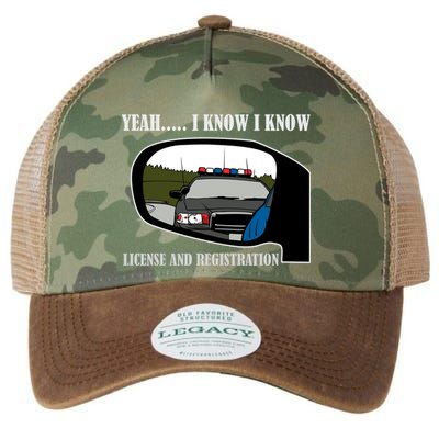 License And Registration Pulled Over Legacy Tie Dye Trucker Hat