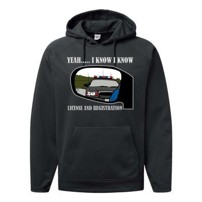 License And Registration Pulled Over Performance Fleece Hoodie