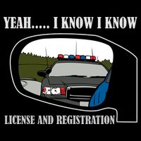 License And Registration Pulled Over Backpack