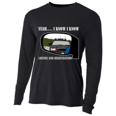 License And Registration Pulled Over Cooling Performance Long Sleeve Crew