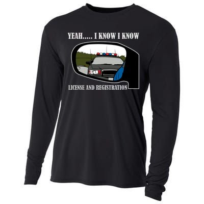 License And Registration Pulled Over Cooling Performance Long Sleeve Crew