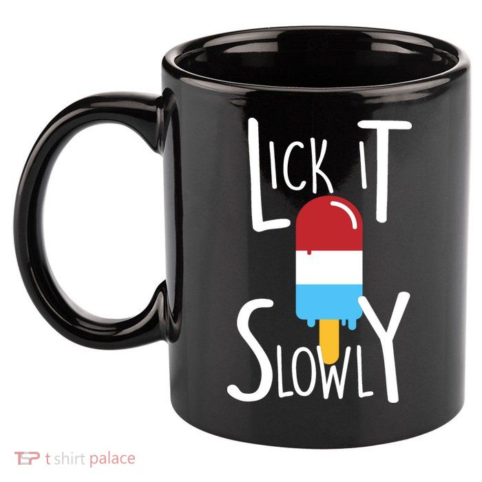 Lick It Slowly Popsicle 11oz C Handle Ceramic Mug