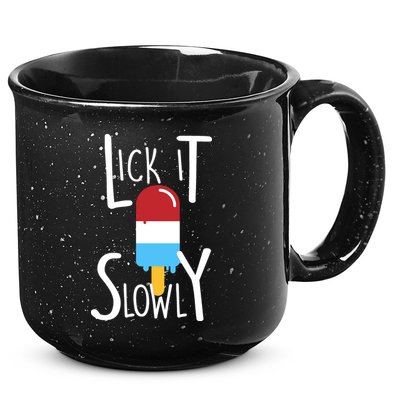 Lick It Slowly Popsicle 15oz Campfire Ceramic Mug