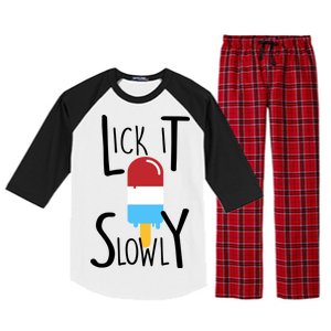 Lick It Slowly Popsicle Raglan Sleeve Pajama Set