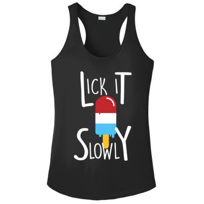 Lick It Slowly Popsicle Ladies PosiCharge Competitor Racerback Tank