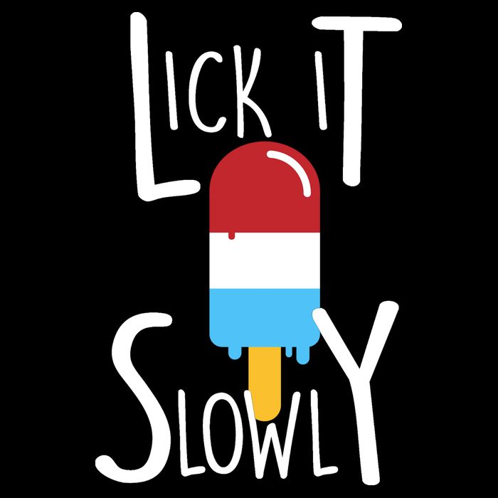 Lick It Slowly Popsicle Cropped Pullover Crew