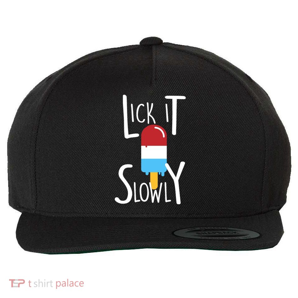 Lick It Slowly Popsicle Wool Snapback Cap