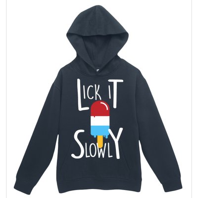 Lick It Slowly Popsicle Urban Pullover Hoodie