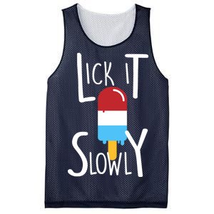 Lick It Slowly Popsicle Mesh Reversible Basketball Jersey Tank