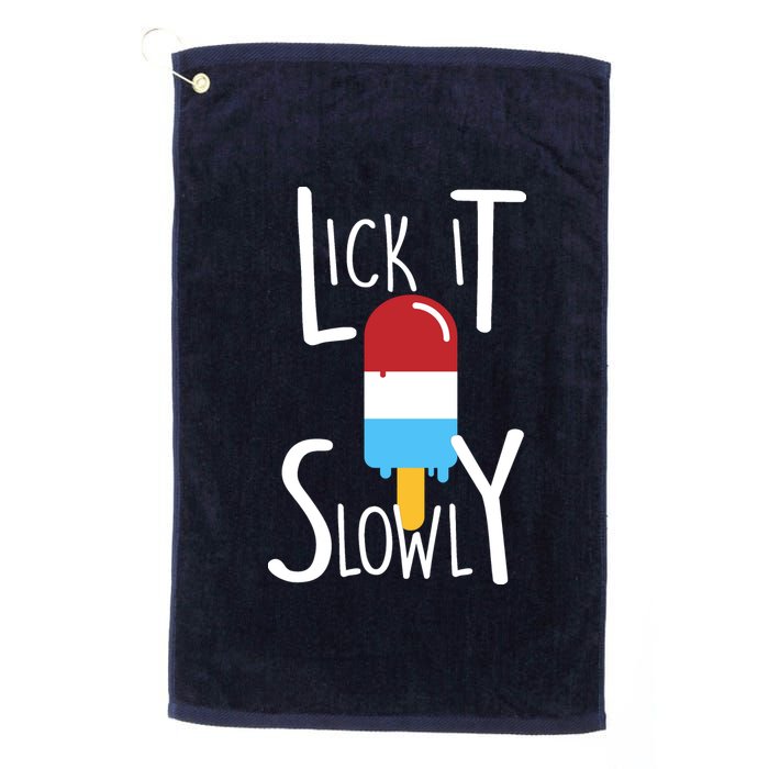 Lick It Slowly Popsicle Platinum Collection Golf Towel