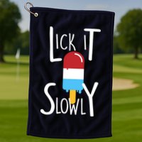 Lick It Slowly Popsicle Golf Towel