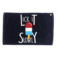 Lick It Slowly Popsicle Grommeted Golf Towel