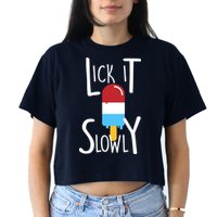 Lick It Slowly Popsicle Crop Top