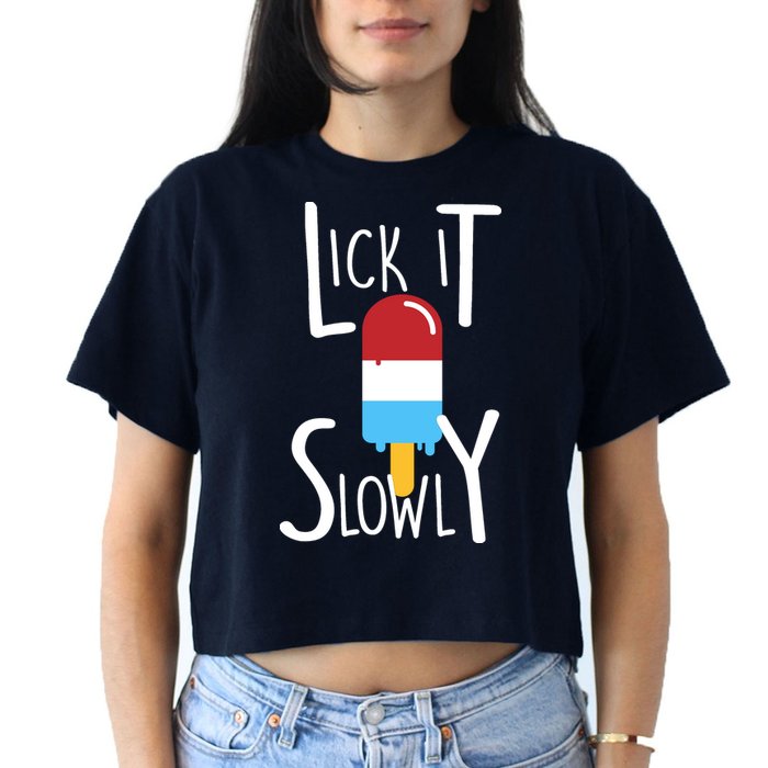Lick It Slowly Popsicle Crop Top