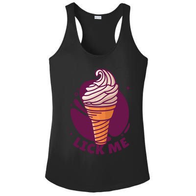 Lick Me Ice Cream Ladies PosiCharge Competitor Racerback Tank