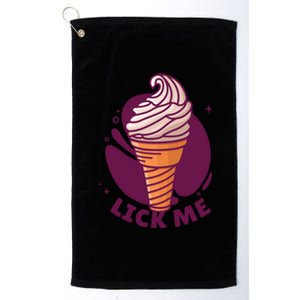 Lick Me Ice Cream Platinum Collection Golf Towel