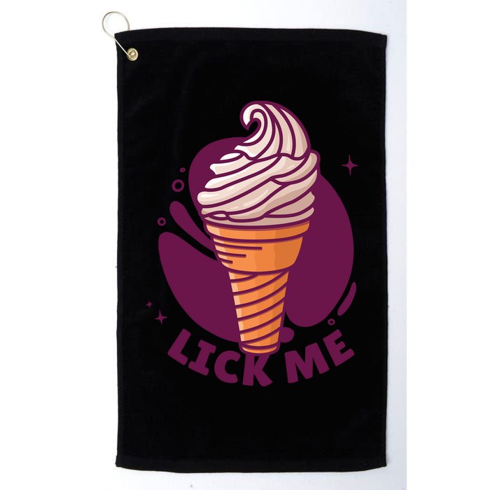 Lick Me Ice Cream Golf Towel