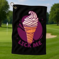 Lick Me Ice Cream Golf Towel