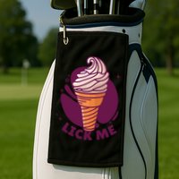 Lick Me Ice Cream Golf Towel