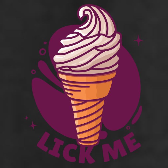 Lick Me Ice Cream Golf Towel