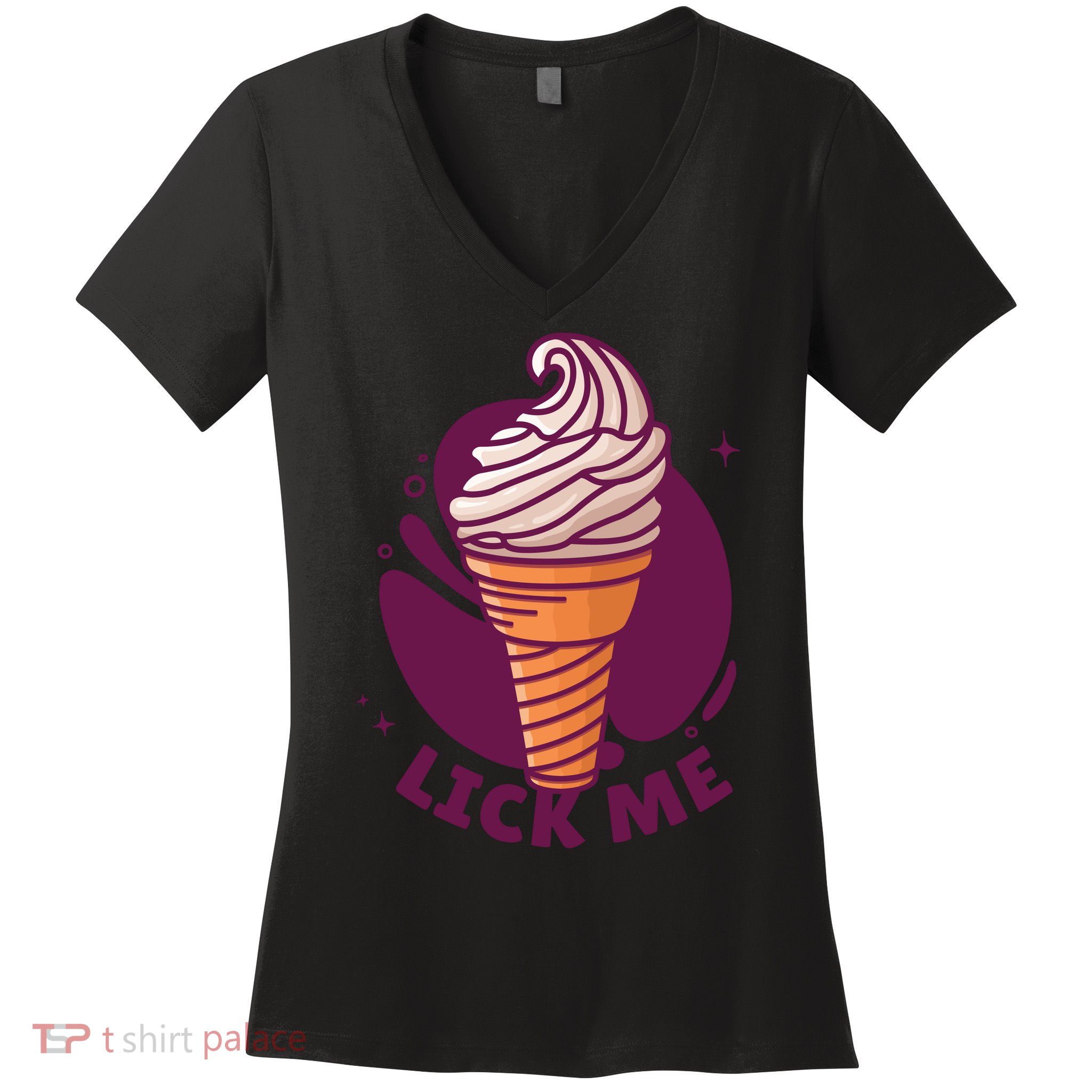 Lick Me Ice Cream Women's V-Neck T-Shirt