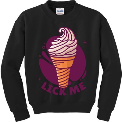 Lick Me Ice Cream Kids Sweatshirt
