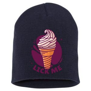 Lick Me Ice Cream Short Acrylic Beanie