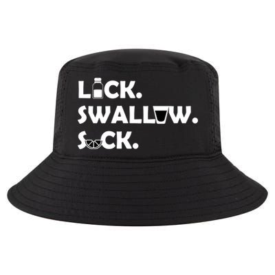 Lick Swallow Suck Funny Tequila Cool Comfort Performance Bucket Hat