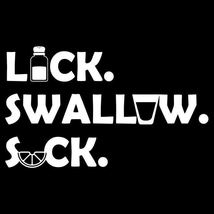 Lick Swallow Suck Funny Tequila Apron