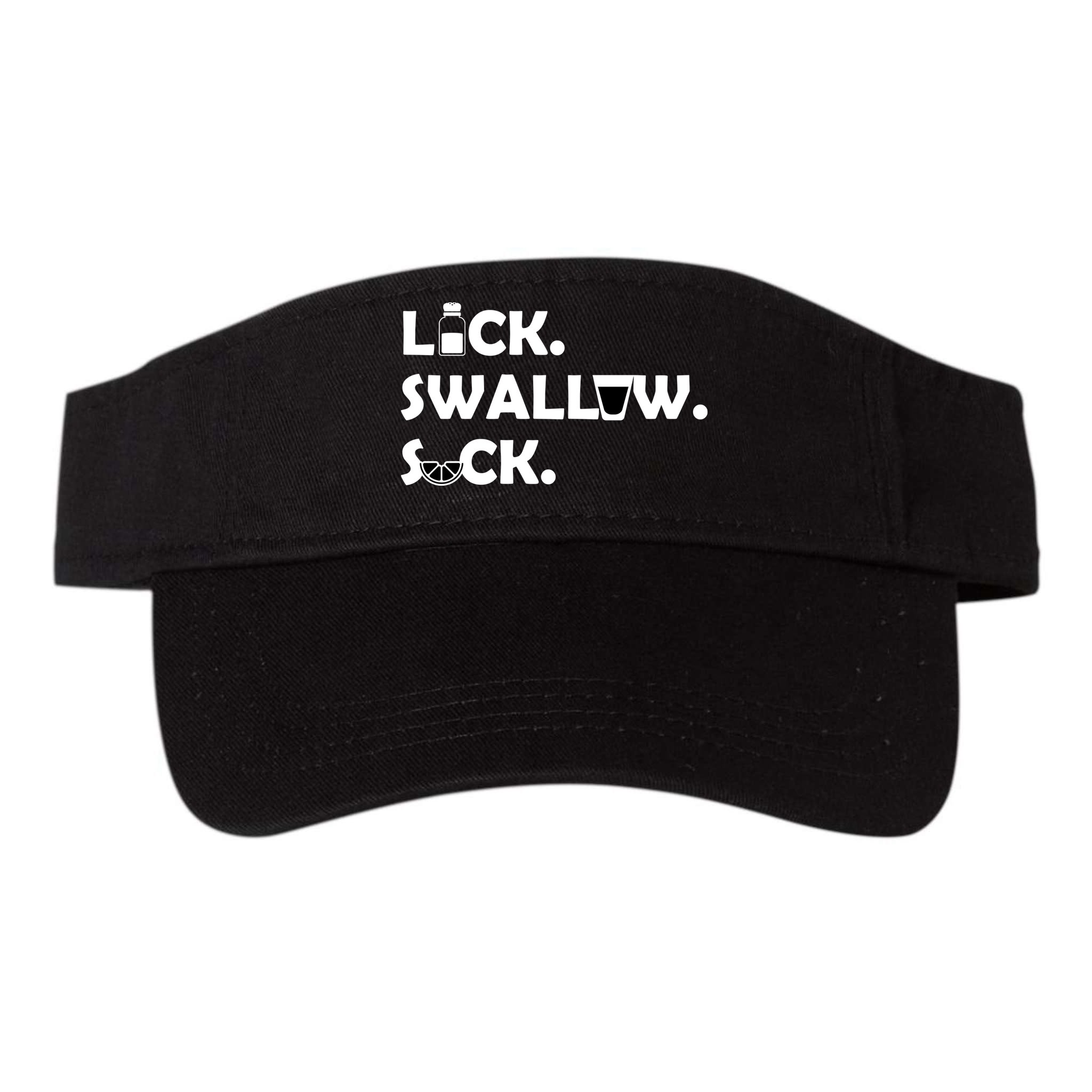 Lick Swallow Suck Funny Tequila Visor