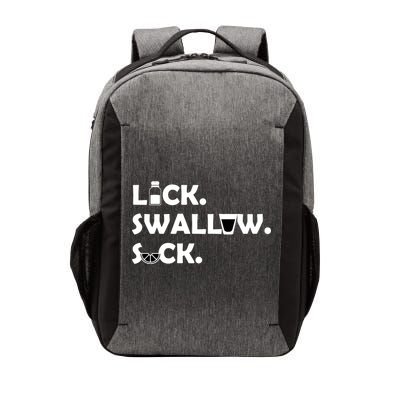Lick Swallow Suck Funny Tequila Vector Backpack