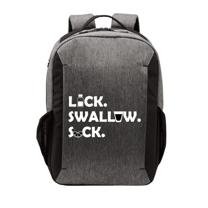 Lick Swallow Suck Funny Tequila Vector Backpack