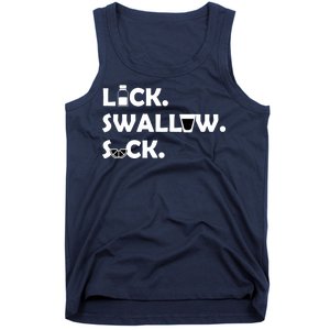 Lick Swallow Suck Funny Tequila Tank Top