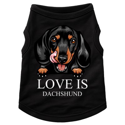 Love Is Dachshund Doggie Tank