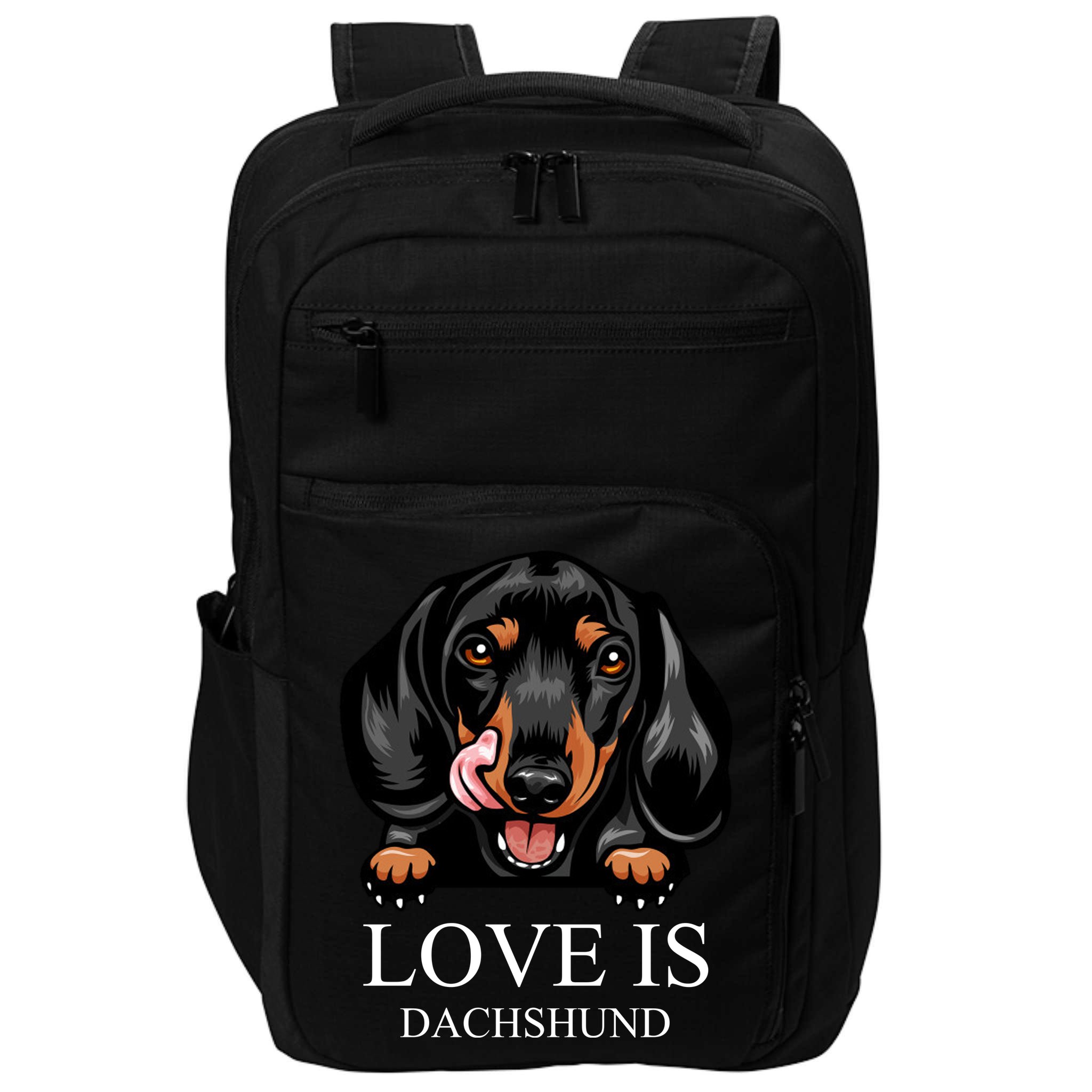 Love Is Dachshund Impact Tech Backpack