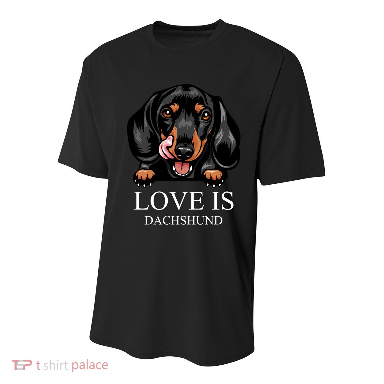 Love Is Dachshund Youth Performance Sprint T-Shirt