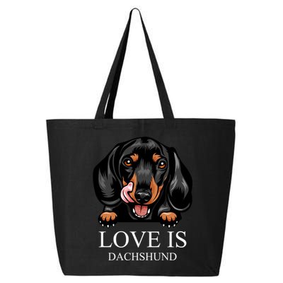 Love Is Dachshund 25L Jumbo Tote