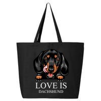 Love Is Dachshund 25L Jumbo Tote