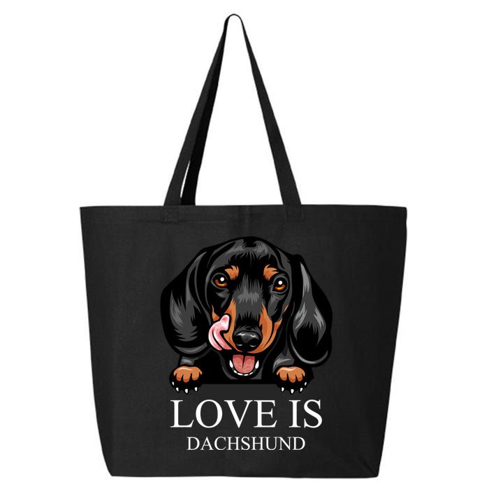 Love Is Dachshund 25L Jumbo Tote